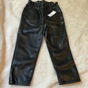GAP Toddler Black Pleather Jeans Size 4 Years